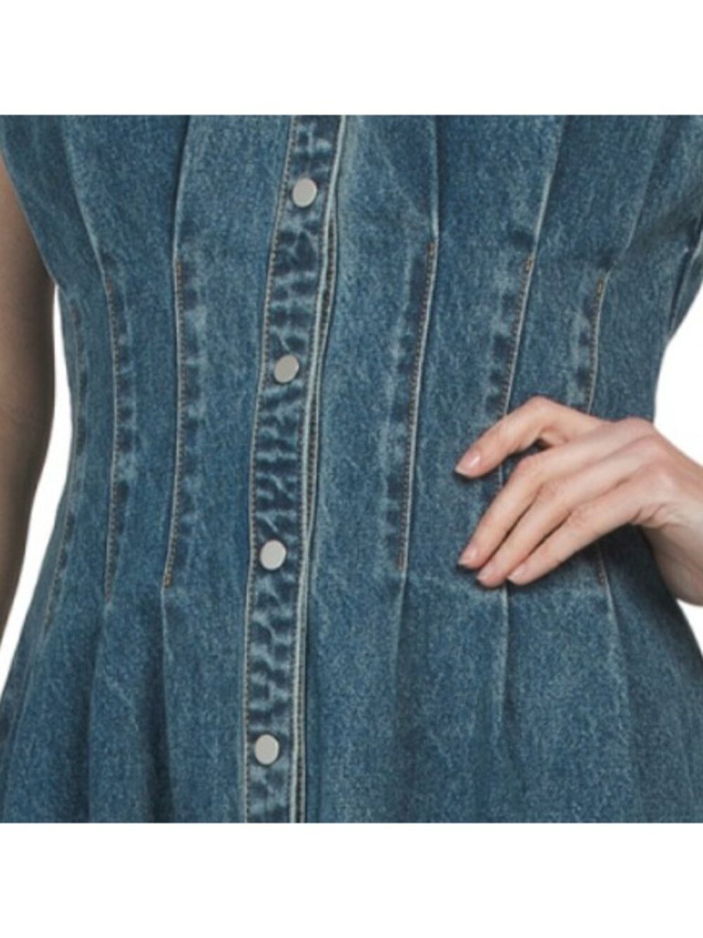 HOUSE OF HARLOW 1960 Edie Denim Dress - Picture 4 of 6